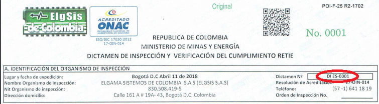 Guía número de Dictamen